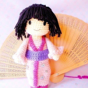 Aiko - Crochet Amigurumi Japanese girl doll pattern / PDF
