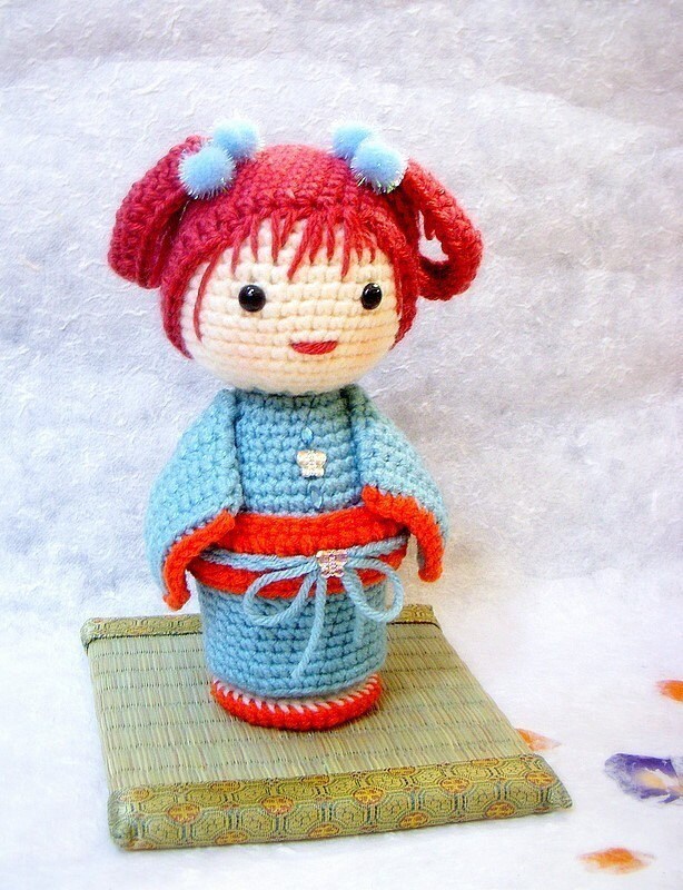Crochet Amigurumi Pattern - Chocho - Kokeshi Doll Tutorial PDF - Etsy