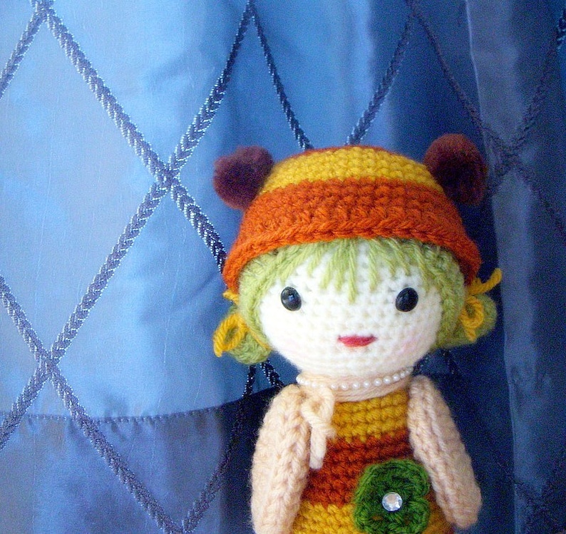 Amigurumi Kokeshi Pattern B Bee Crochet Kokeshi Doll | Etsy