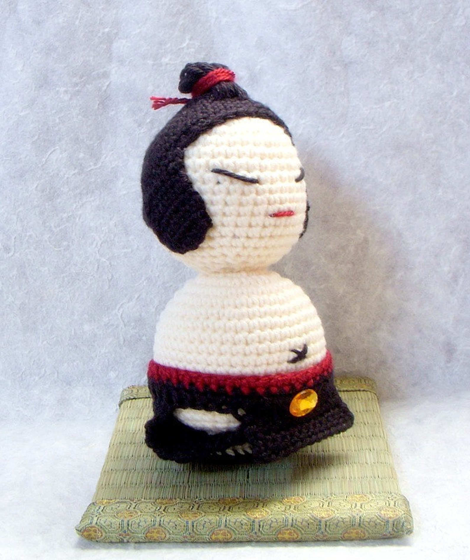Amigurumi Kokeshi Pattern - Sumo Master - Crochet Kokeshi Doll Tutorial ...
