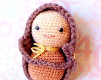 Big Peanut Baby - Amigurumi pattern - Crochet doll tutorial PDF - crochet amigurumi