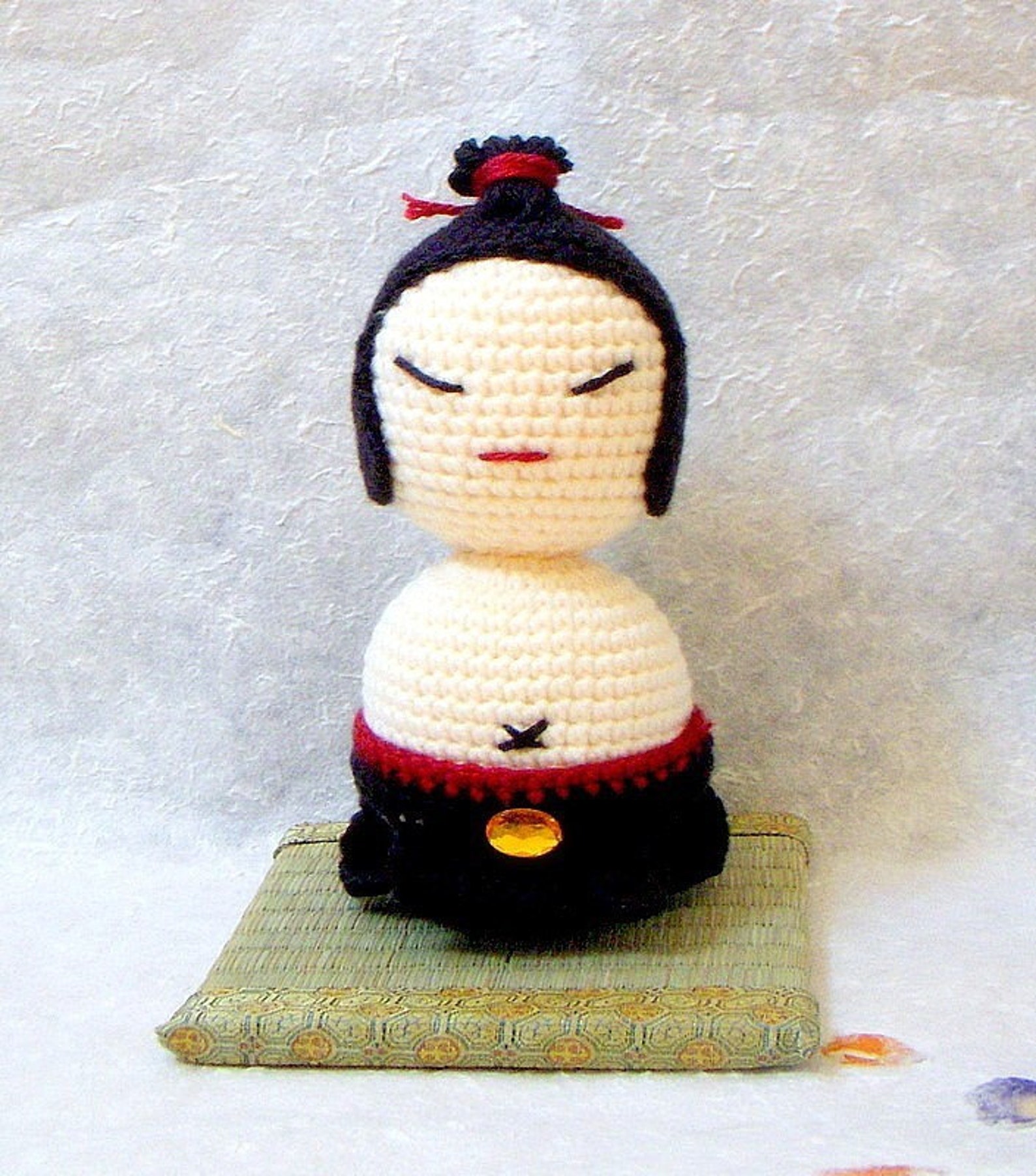 Amigurumi Kokeshi Pattern - Sumo Master - Crochet Kokeshi Doll Tutorial ...