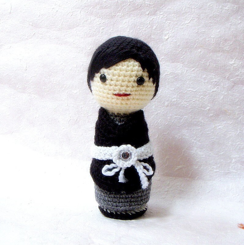 Amigurumi Patterns Japanese Wedding 2 Crochet Amigurumi Kokeshi