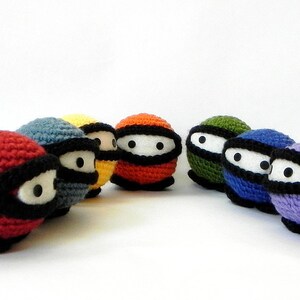 Amigurumi toy pattern Rainbow Ninja Crochet amigurumi doll tutorial PDF image 2