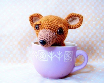 Amigurumi dog pattern - T cup Chihuahua - Crochet animal tutorial PDF