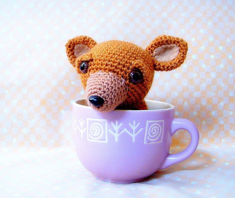 Amigurumi dog pattern T cup Chihuahua Crochet animal tutorial PDF image 1