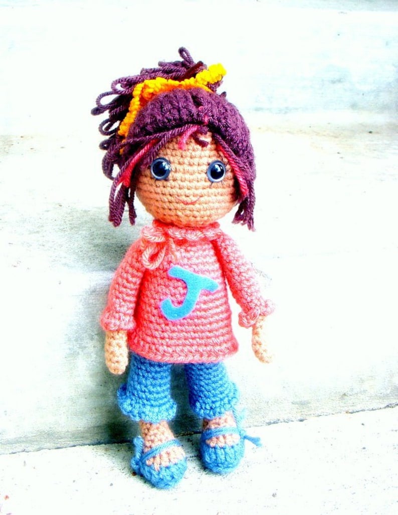 Joy Amigurumi girl doll crochet pattern / PDF image 1