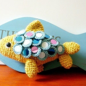 Crochet Amigurumi  pattern / PDF - Sparkling Fish / Wall Fish