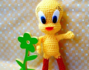 Amigurumi pattern - Hello Tweety - Crochet amigurumi toy tuorial PDF