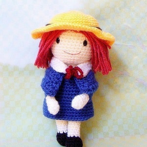 Amigurumi pattern - Madeline - Crochet amigurumi girl doll tutorial PDF