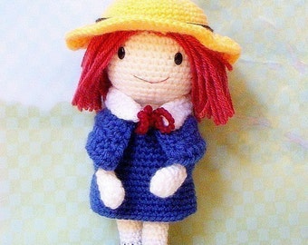 Amigurumi pattern - Madeline - Crochet amigurumi girl doll tutorial PDF