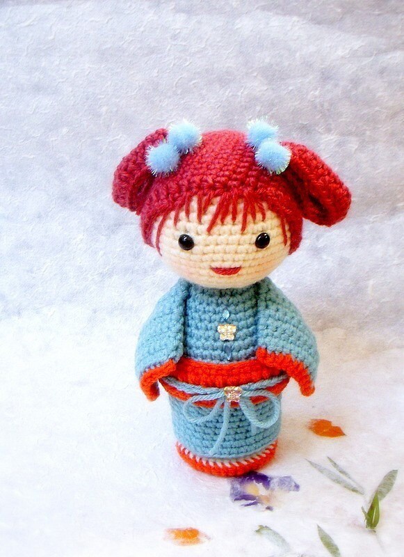 Crochet Amigurumi Pattern - Chocho - Kokeshi Doll Tutorial PDF - Etsy