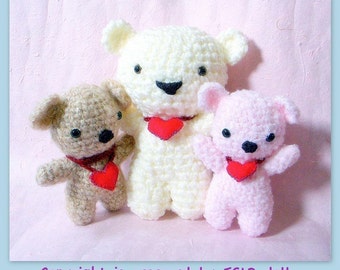 Huggy Bear amigurumi pattern - crochet amigurumi Animal toy doll tutorial PDF