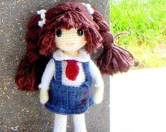 Nari -  Amigurumi girl doll pattern / PDF - crochet amigurumi