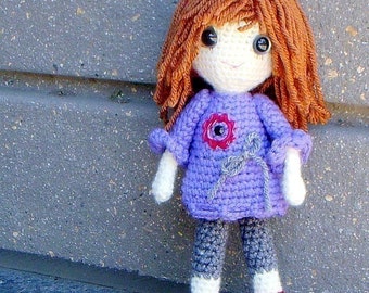 Vikki - Crochet Amigurumi girl doll pattern / PDF