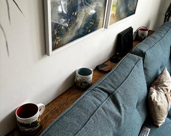 Behind the Sofa Table. made to measure.