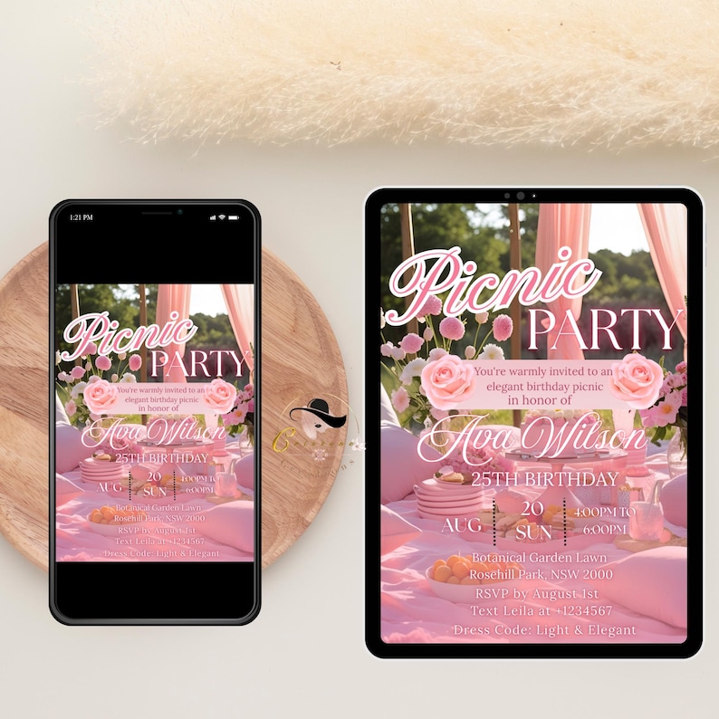 This listing photo shows how the design appears on mobile or tablet devices. Please refer to the listing photo instructions for further details.