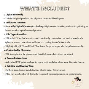 This listing photo shows what is included in the digital product you will receive. Please refer to the listing photo instructions for more details.
