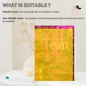 This listing photo highlights what is editable and what is not. Please refer to the instructions in the image for details.