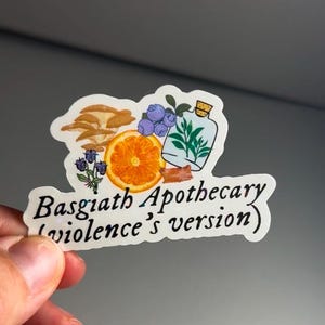 Basgiath Apothecary Violence&#39;s Version, Violet&#39;s Version Sticker, Fourth Wing, Onyx Storm, Bookish, Booktok, Book Lover, Laptop