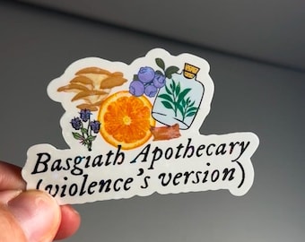 Basgiath Apothecary Violence's Version, Violet's Version Sticker, Fourth Wing, Onyx Storm, Bookish, Booktok, Book Lover, Laptop