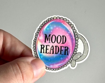 Mood Ring Mood Reader Holographic Sticker, Bookish, Booktok, Book Lover, Laptop, Kindle, Water Bottle