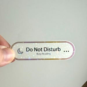Do Not Disturb Busy Reading iPhone Notification Setting of Focus Status Sticker | Kindle, Bookish, Booktok, Book Lover, Laptop, Water Bottle
