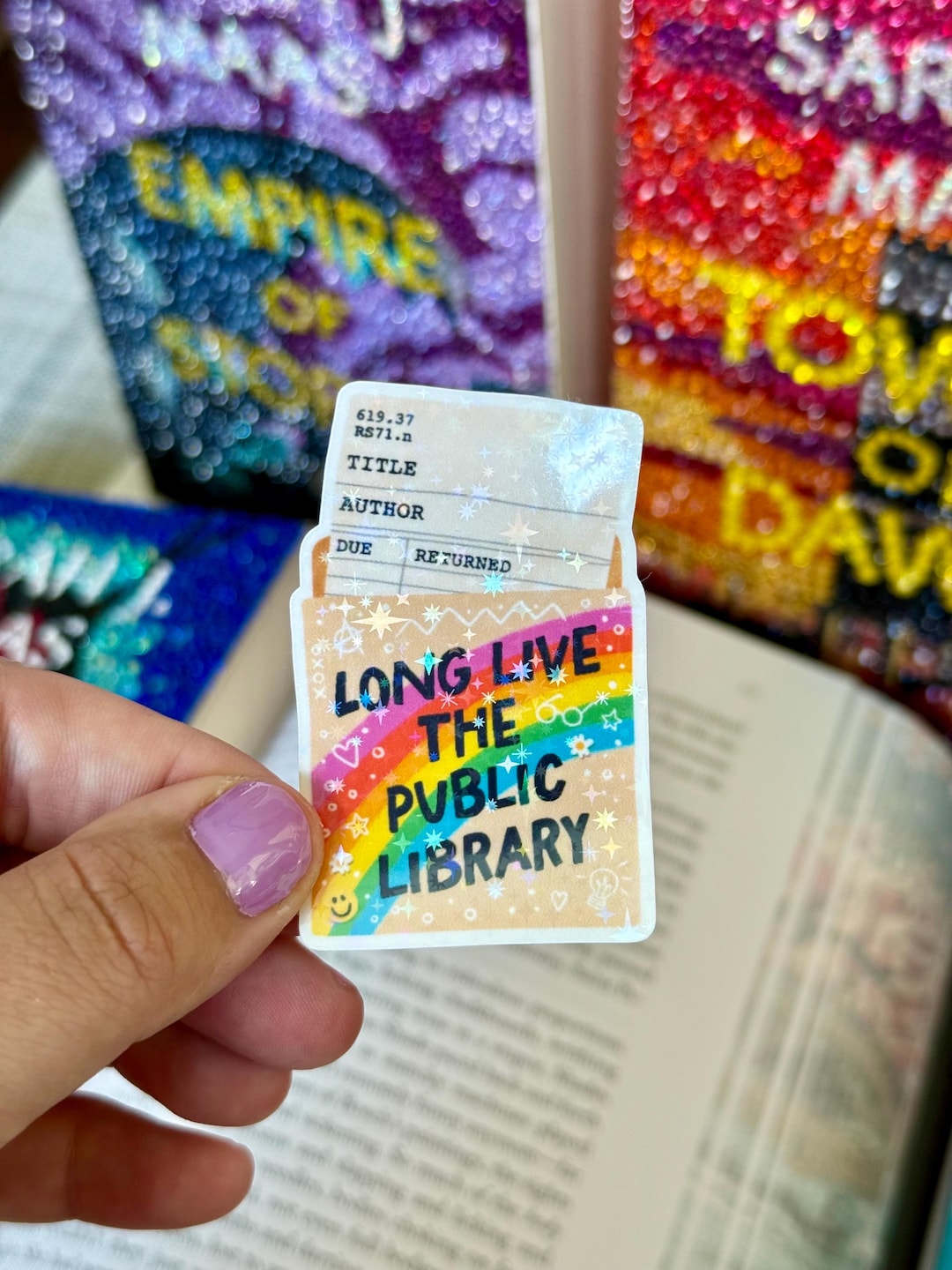 Public Local Library Retro Vintage Library Card Sticker | Bookish, Nerd ...