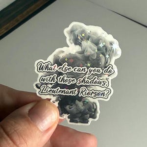 What Else Can You Do With Those Shadows, Lieutenant Riorson? Xaden Sticker, Fourth Wing, Onyx Storm, Bookish, Booktok, Book Lover, Laptop