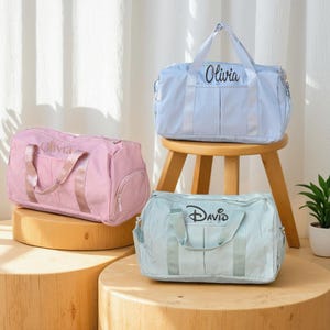 Personalized Duffel Bag Embroidered Sports Gym Bag Travel Wet Dry Pockets & Shoe Compartment for Groomsman,Bridesmaid bag Graduation Gift
