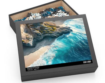 Ocean Beach-puzzel, kustkunst, cadeau voor puzzelliefhebbers