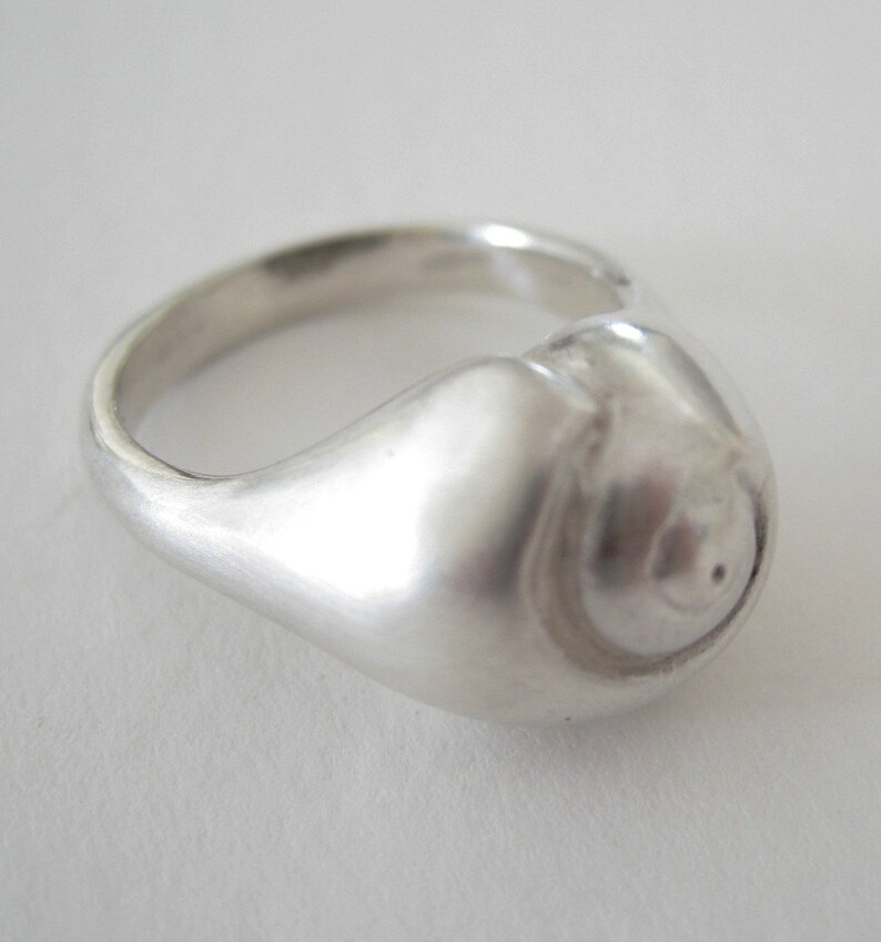 Snail Shell Rings Hatteras Silver Snail Shell Ring Small - Etsy