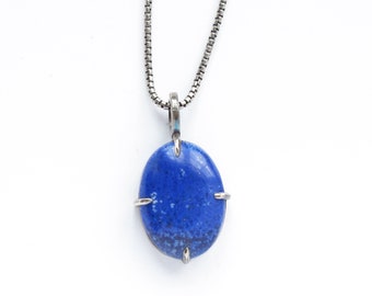 Lapis Lazuli Cabochon Pendant Charm