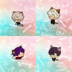 Suporte de acrílico Love and Space - Splicable, Anime, Caleb, Sylus, Xavier, Zayne Standee e presente de jogador ACG