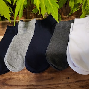 Large Size Cotton Ankle Unisex Socks, 1 pair