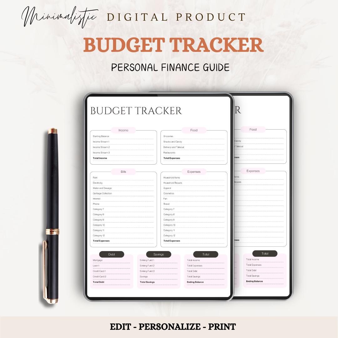 Budget Planner Journal Tracker, Expense Organizer, Money Management ...