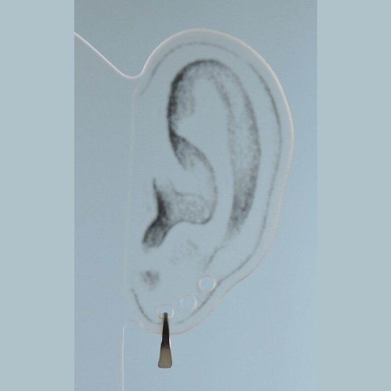 Niobium earrings 14 gauge small open hoops KISS914 Etsy