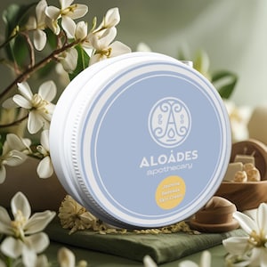 Natural Jasmine Face Cream with Beeswax – Herbal Moisturizer for Dry Skin – Handmade Skincare Gift – Clean Beauty Balm