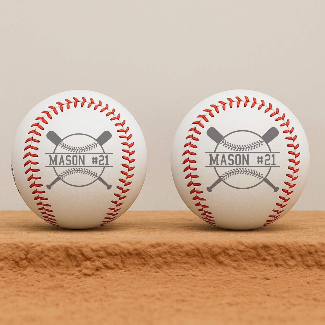 Personalized Engraved Baseball, Custom Name and Number Baseball ...