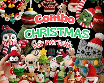 クリスマスアミグルミかぎ針編みパターン180選：ホリデーシーズンの
