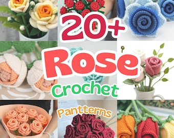 20+ Crochet Rose Bouquet Patterns: Amigurumi Flower Collection (PDF Pattern)
