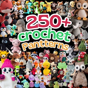 250 In 1 Amigurumi Crochet Patterns Bundle, Amigurumi Crochet Patterns, Crochet Patterns, Mega Crochet Pattern Bundle, Amigurumi Pattern