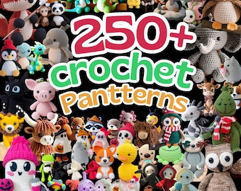 250+ Amigurumi Crochet Patterns Bundle (Digital Download)