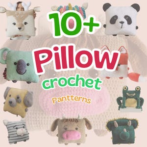 12 in 1 枕編みパターン、あみぐるみデジタル PDF チュートリアル、インスタントダウンロード、DIY ぬいぐるみ装飾、枕編み PDF パターン