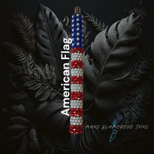 American Flag Rhinestone Pen