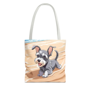Bolsa de mano de anime japonés: diseño minimalista con personaje famoso y cachorro, regalo para amantes del anime, bolsa kawaii, mochila escolar, bolsa de compras.
