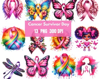 13  Breast Cancer PNG Designs Bundle, Breast Cancer PNG , Cancer Survivor Png, Fight Quote Sublimation, Cancer Awareness, Pink Ribbon Png