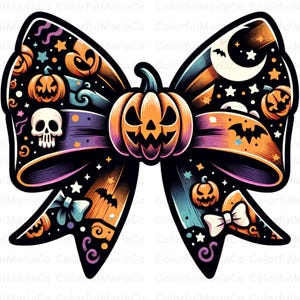 Halloween Bow PNG, Coquette Bow Png, Coquette Halloween Png, Spooky vibes Png, Trendy Halloween Spooky Season, Retro Halloween Shirt Png