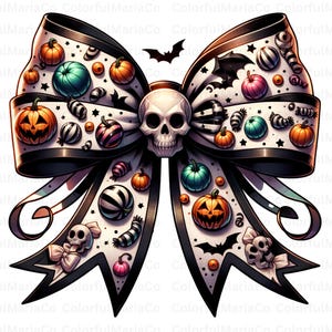 Halloween Bow PNG, Coquette Bow Png, Coquette Halloween Png, Spooky vibes Png, Trendy Halloween Spooky Season, Retro Halloween Shirt Png