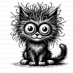 Verrückte lustige Katze PNG, Katzenliebhaber PNG, Katzen PNG, Tier Silhouette, Handbeschriftete Zitate PNG, Mädchen-Shirt PNG, Geschenkideen, Schnitt Datei Cricut